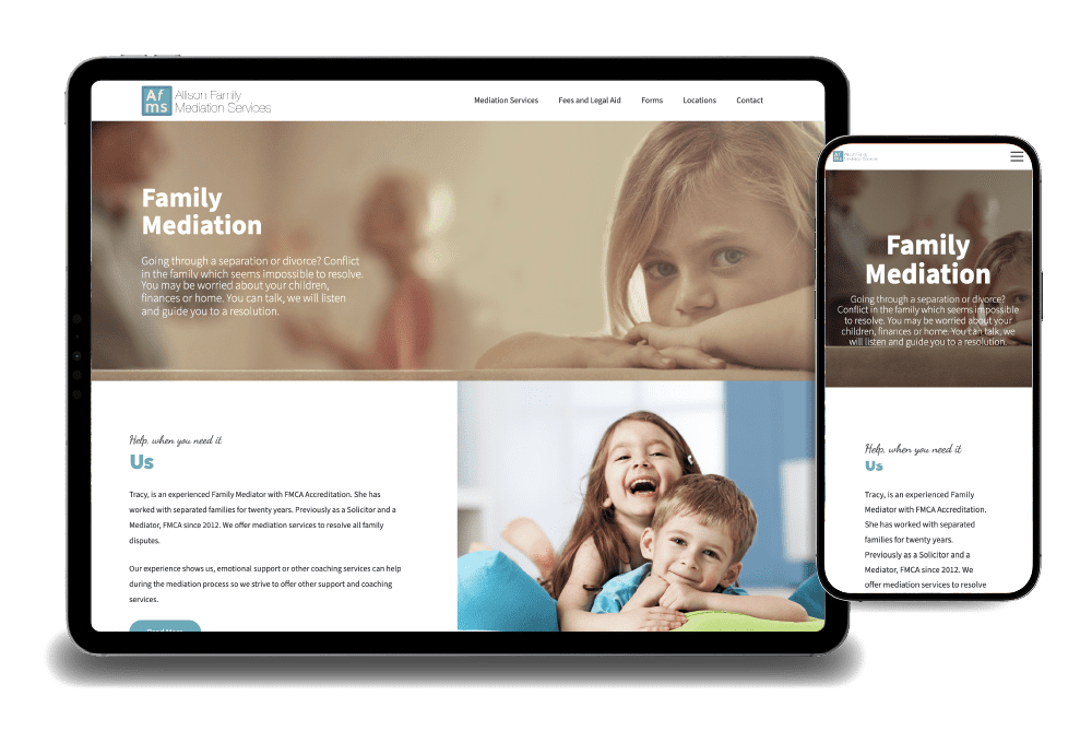 Allison Family Mediation - website design