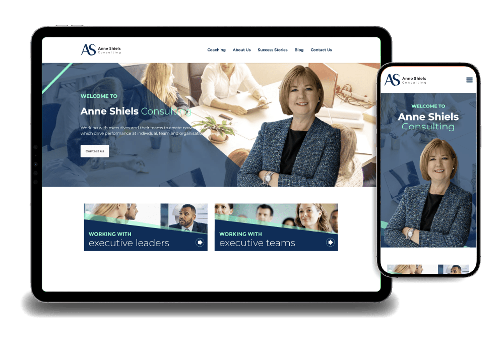 Anne Shiels - Business consultant website design