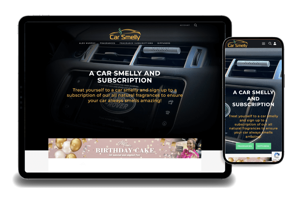 Car Smelly - subscription ecommerce website design