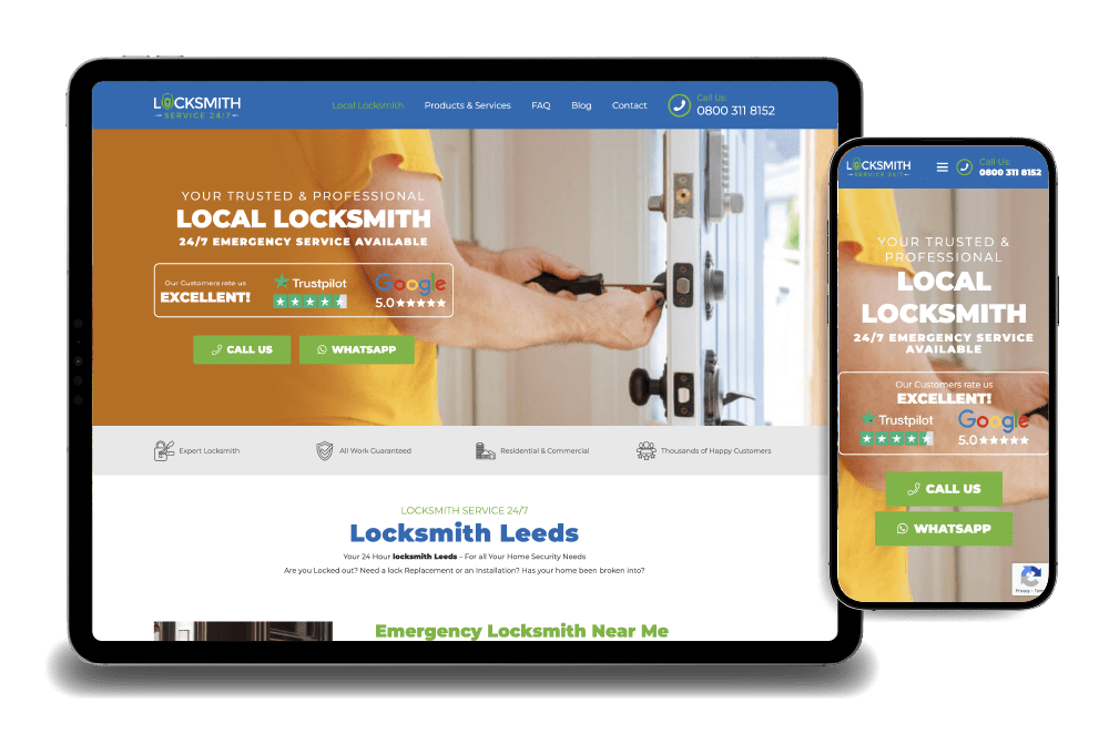 Locksmith Service 247 - website design
